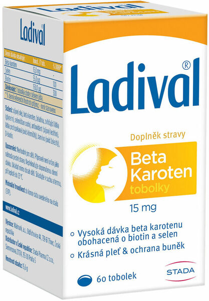 Ladival Beta karoten 15mg 60 tobolek porovnat ceny