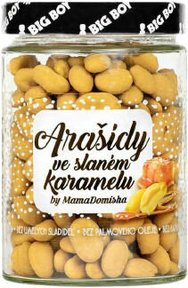BIG BOY® Arašídy ve Slaném karamelu @mamadomisha 300g porovnat ceny