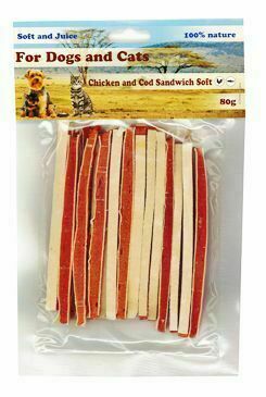 Pochoutka Sandwich Kuře S Treskou 80g porovnat ceny