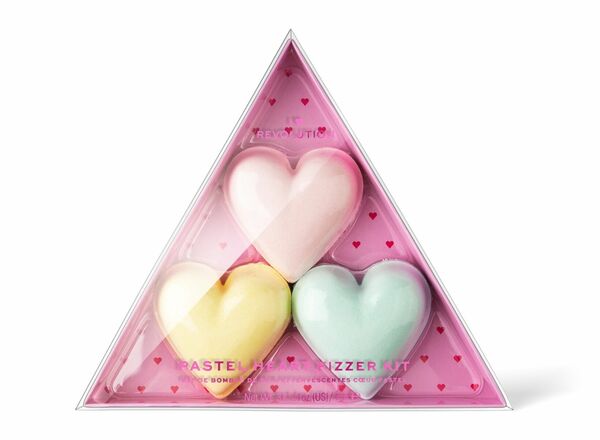 Revolution I Heart Revolution Pastel Heart Fizzer Kit koupelová bomba 3 ks porovnat ceny