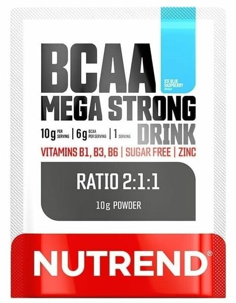 Nutrend BCAA Mega Strong Drink ledová modrá malina 10g porovnat ceny