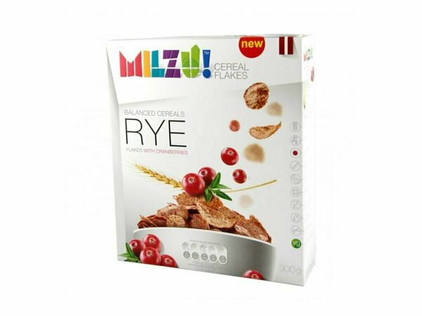 Milzu! Žitné cereálie s brusinkami 300g porovnat ceny