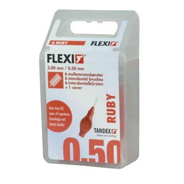 TANDEX Flexi mezizubní kartáček 0.5 červené TA819073 6 ks porovnat ceny