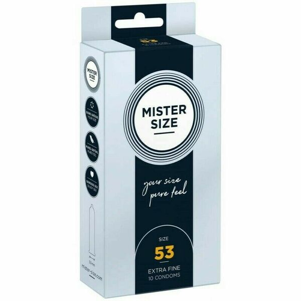Mister Size kondomy M 53 mm 10ks porovnat ceny