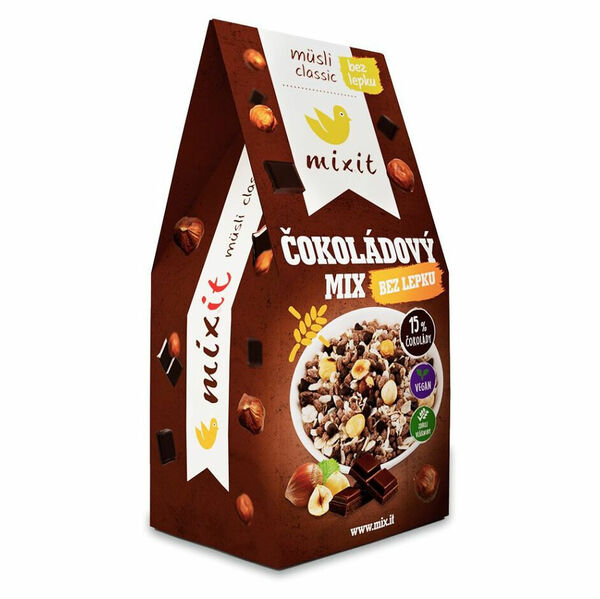 MIXIT Müsli classic čokoládový mix bez lepku 430 g porovnat ceny