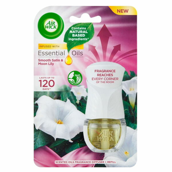 AIR WICK Elektrický osvěžovač vzduchu s náplní Jemný satén a měsíční lilie 19 ml porovnat ceny