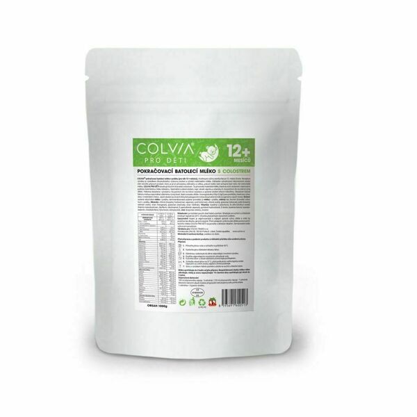 COLVIA Pokračovací batolecí mléko s colostrem 12m+ 1000 g porovnat ceny