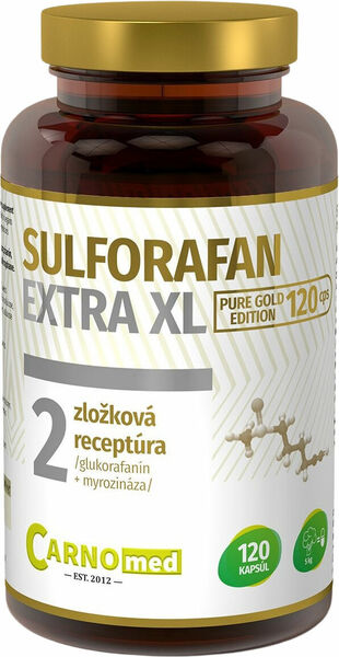 CARNOMED Sulforafan Extra XL Pure Gold Edition 120 kapslí porovnání ceny