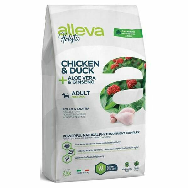 ALLEVA Holistic Adult Mini Chicken&Duck granule pro psy 2 kg porovnat ceny