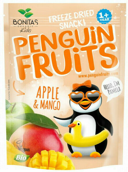 BONITAS Penguin BIO Fruits Mrazem sušená jablka a mango 15g porovnat ceny