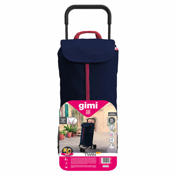 GIMI Twin modrý nákupní vozík 52 l porovnat ceny
