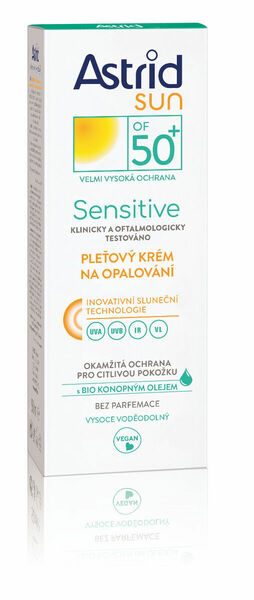 Astrid SUN SENSITIVE Pleťový krém na opalování OF 50+ 50 ml porovnat ceny