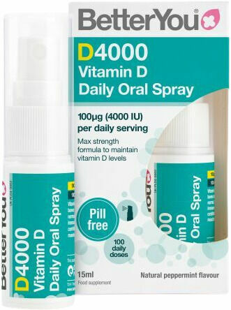 BetterYou Vitamín D4000 orální sprej 15 ml porovnat ceny