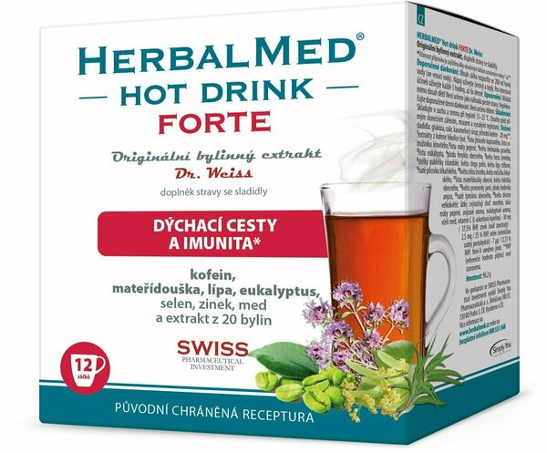 Dr. Weiss HotDrink Forte s kofeinem 12 ks porovnat ceny