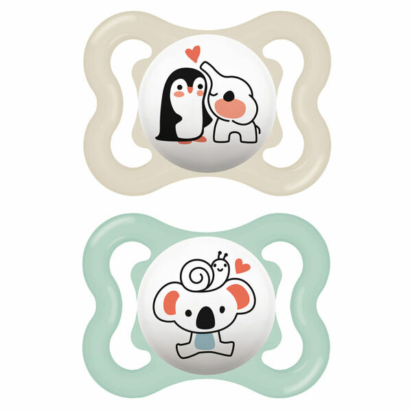 MAM Dudlík supreme 0m+ box bílý tyrkysový 2 kusy porovnat ceny