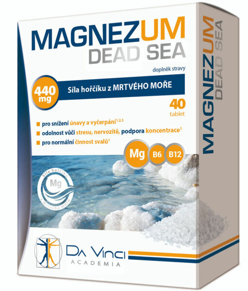 Da Vinci Academia Magnezum Dead Sea 40 tablet porovnat ceny