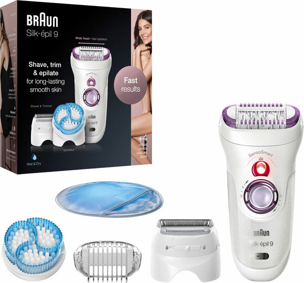 Braun Silk-épil 9, Epilátor, 4 Nástavce, Pouzdro, Ochlazovací Rukavice, 9-735 porovnání ceny