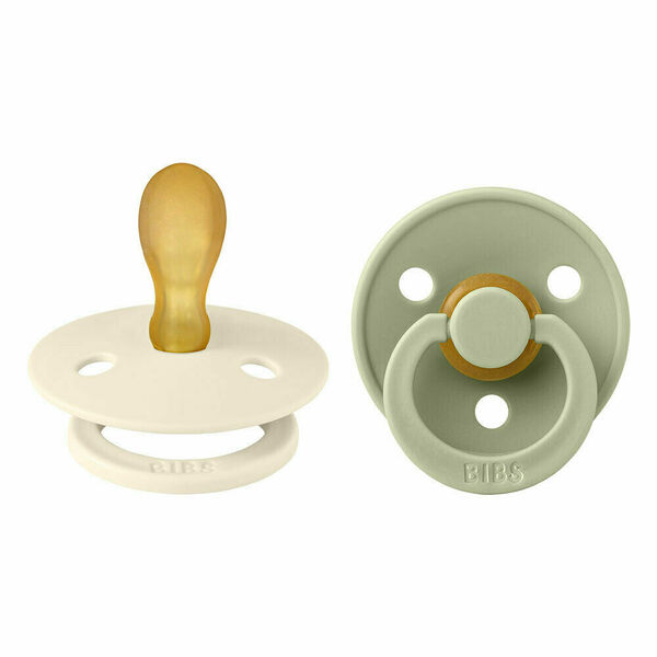 Bibs Colour symetrické dudlíky z přírodního kaučuku velikost 1, Ivory / Sage 2 ks porovnat ceny