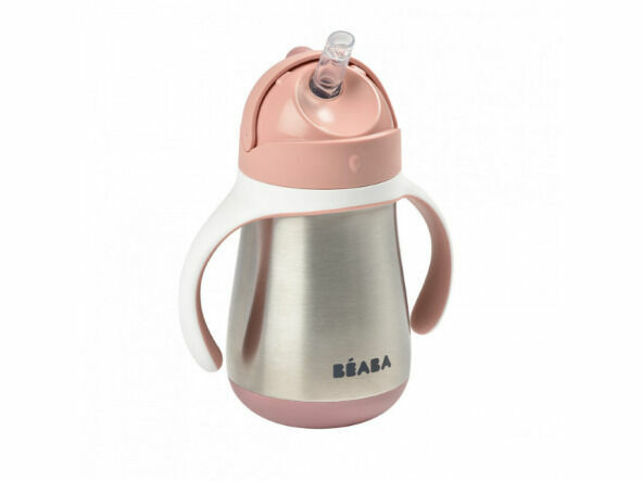 Beaba Hrnek termoizolační s brčkem nerez Pink 250ml porovnat ceny