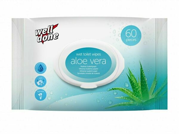 Well Done Vlhčený toaletní papír - Aloe vera 60ks porovnat ceny