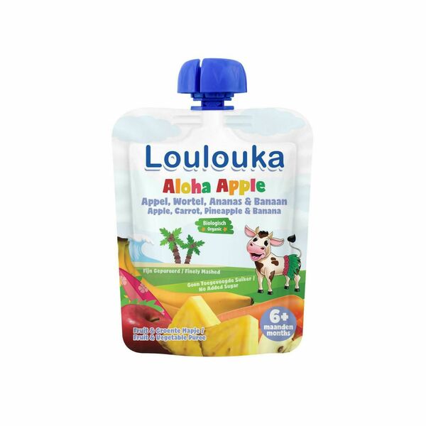Loulouka BIO Kapsička ovocná Aloha Apple 90g porovnat ceny