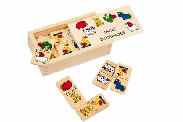 Small foot by Legler  Small Foot Dřevěné hry Domino farma menší porovnat ceny