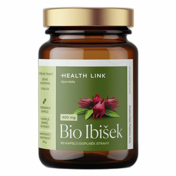 HEALTH LINK Ibišek 400 mg BIO 60 kapslí porovnat ceny