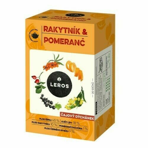 Leros čajový Dýchánek Rakytník&pomeranč 20x2g porovnat ceny