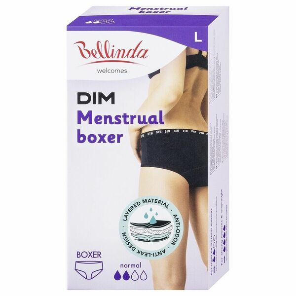 Bellinda Menstruační boxerky normal vel. L 1 ks černé porovnat ceny