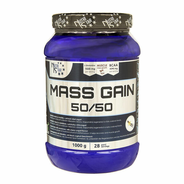 Nutristar MASS Gain 50/50 1000 g vanilka porovnat ceny
