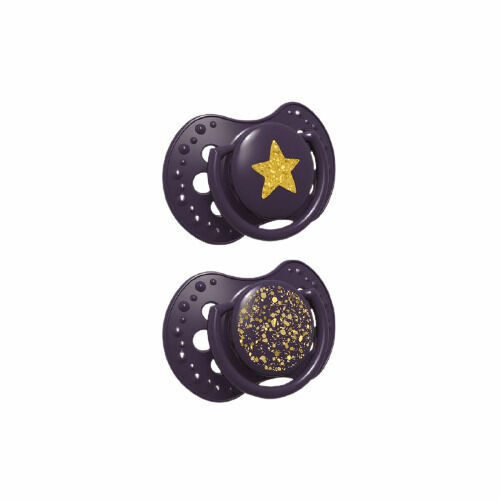 Lovi Dudlík silikonový dynamický Stardust 6-18m 2ks violet porovnat ceny