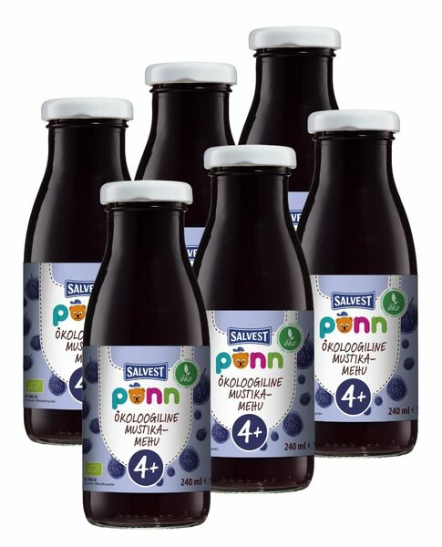 SALVEST Põnn BIO Borůvková šťáva s dužinou 6x240 ml porovnat ceny