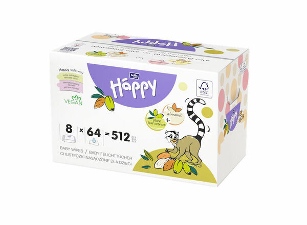 Bella Happy ubrousky mandle & olivy 8 x 64 ks porovnat ceny