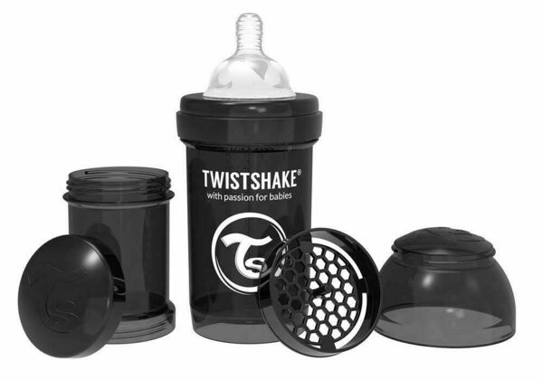 Twistshake  Kojenecká láhev Anti-Colic 180ml (dudl.S) Černá porovnat ceny
