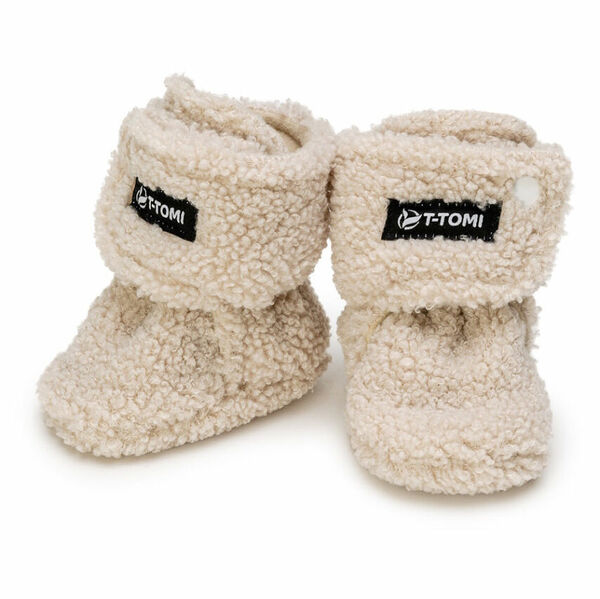 T-TOMI Teddy cream capáčky 9-12 měsíců 1 pár porovnat ceny