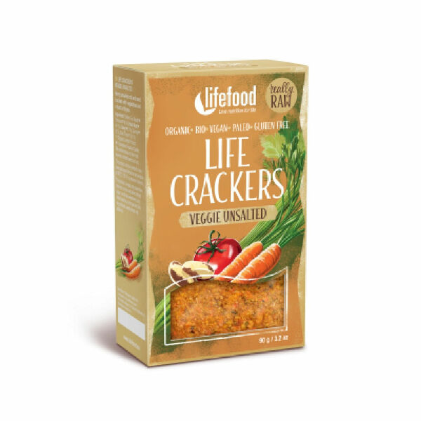 LIFEFOOD Life Crackers zeleninové bez soli 90 g BIO porovnat ceny