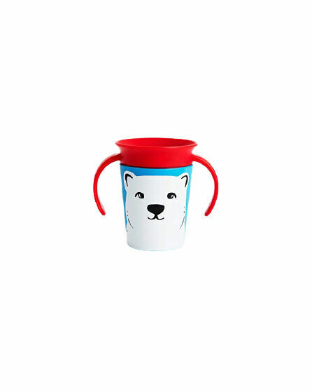 Munchkin - Juniorský hrneček WildLove 360° s oušky 177 ml - polární medvěd 1ks porovnat ceny