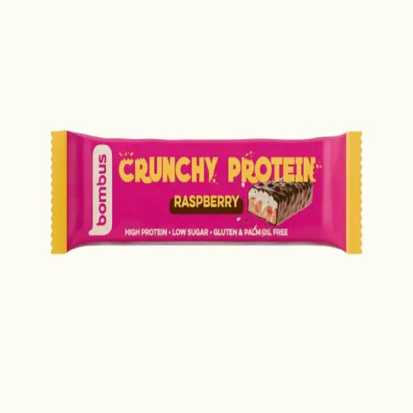 BOMBUS Crunchy protein raspberry 50 g porovnat ceny