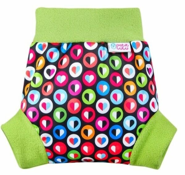 Petit Lulu - pull-up svrchní kalhotky, vel.M, barevná srdíčka porovnat ceny