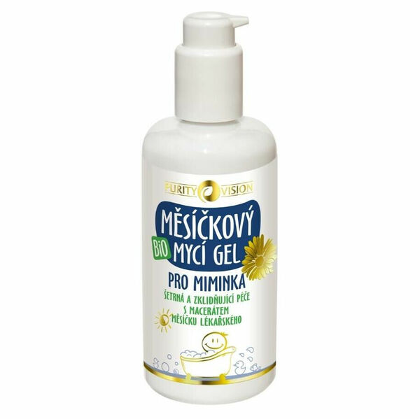 PURITY VISION Měsíčkový mycí gel pro děti BIO 200 ml porovnat ceny