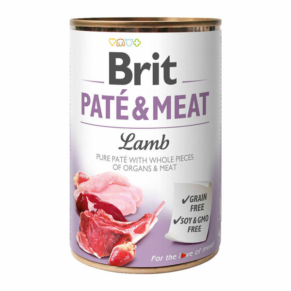 Brit PATÉ & MEAT Lamb konzerva pro psy 400 g porovnat ceny