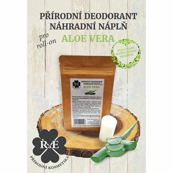RAE Přírodní deodorant roll-on Náhradní náplň Aloe Vera 22 g porovnat ceny