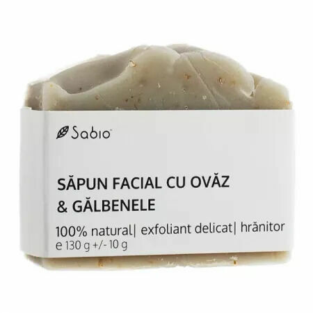 Sabio Cosmetics Přírodní mýdlo na obličej s ovsem a měsíčkem 130 g porovnat ceny