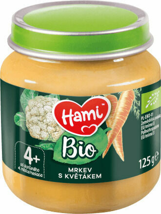 Hami BIO zeleninový příkrm Mrkev s květákem 125g, 4+ porovnat ceny