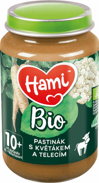 Hami BIO masozeleninový příkrm Pastinák s květákem a telecím 190g, 10+ porovnat ceny