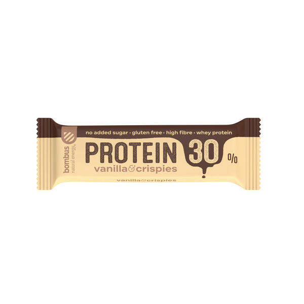 BOMBUS Protein 30% vanilka a křupinky 50 g porovnat ceny