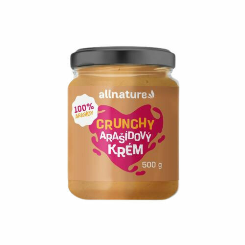 Allnature Arašídový krém Crunchy 500 g porovnat ceny