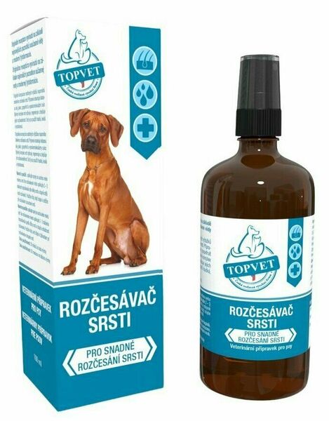 Topvet Rozčesávač srsti pro psy 100 ml porovnat ceny