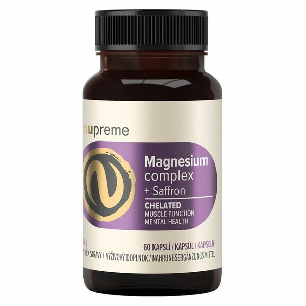 NUPREME Magnesium chelát + šafrán 60 kapslí porovnat ceny