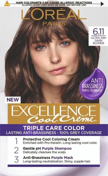 L'Oréal Paris Excellence Cool Creme 6.11 Ultra popelavá tmavá blond Permanentní barva 1ks porovnat ceny